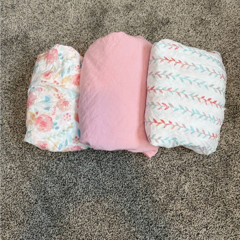 Set of 3 Baby Crib Sheets